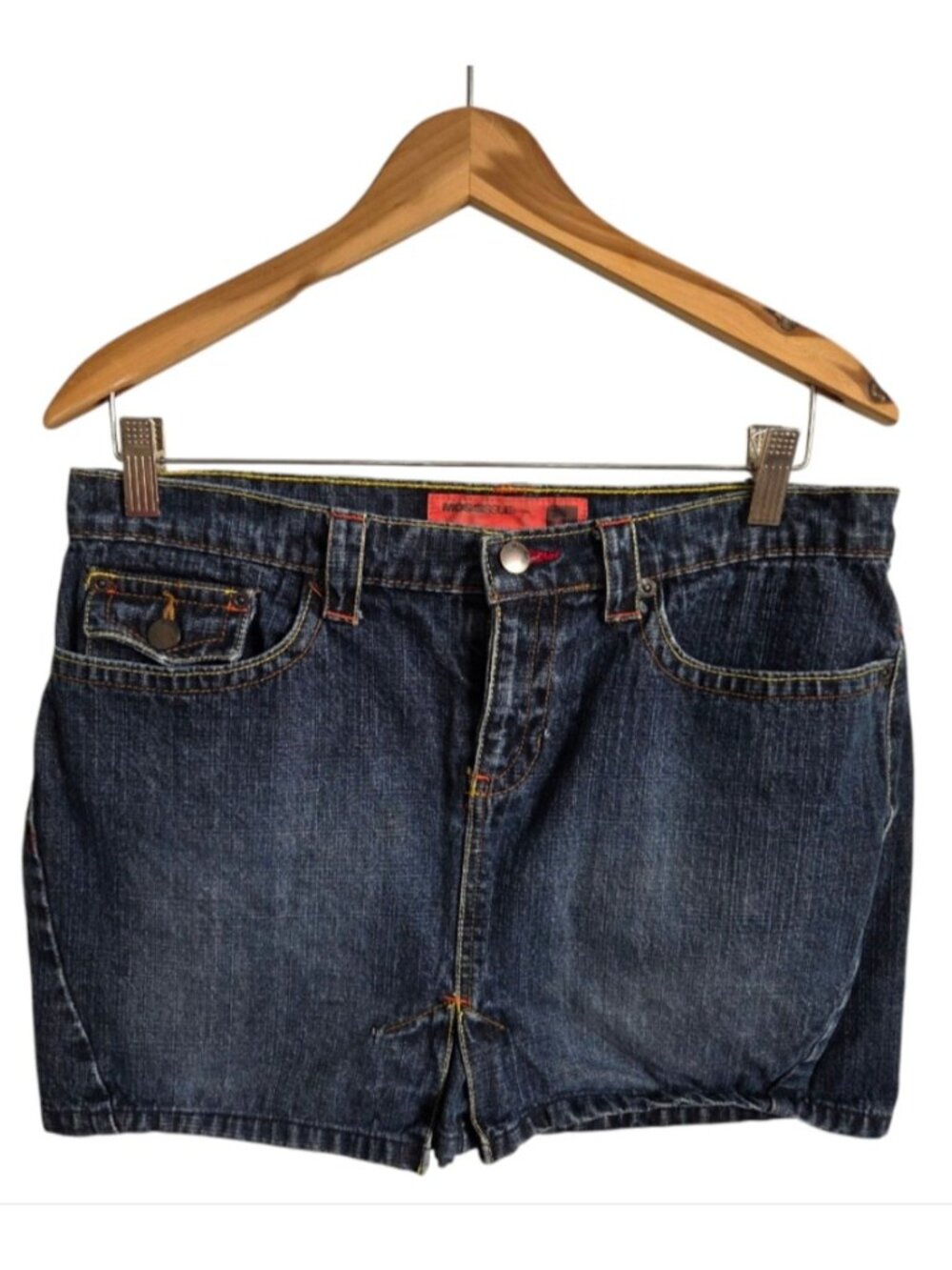 Dark Blue Jean Denim Y2K Mini Skirt